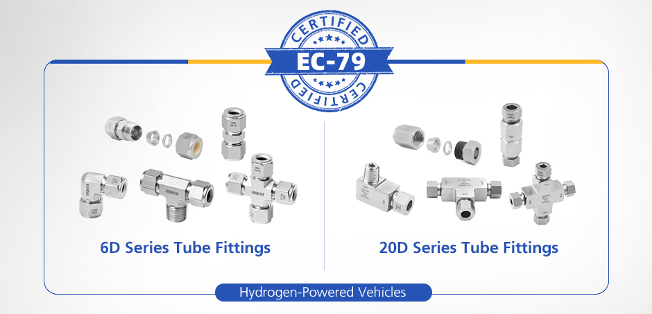 Rohrverschraubungen mit EC-79-Zertifizierung
