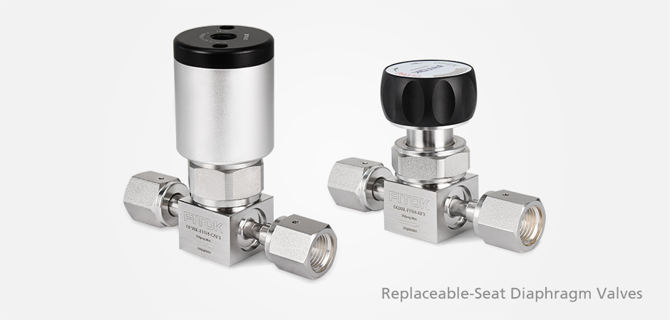FITOK Replaceable-Seat Diaphragm Valves