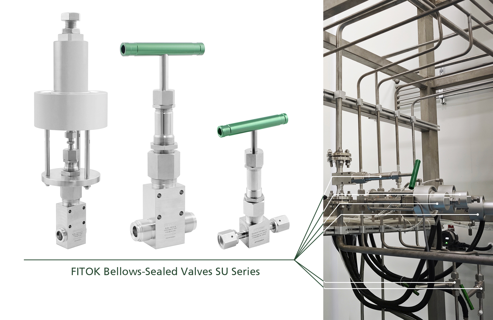 FITOK Bellows-Sealed Valve Used in Semiconductor Manufacturing Toxic Gas Lines