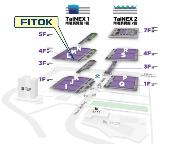 SEMICON China Taiwan 2026 FITOK Exhibition hall Layout diagram